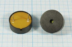 Излучатель звука пьезоэлектрический со встроенным генератором (3~20)В, аналог [HPA24AX], згп 24x10\