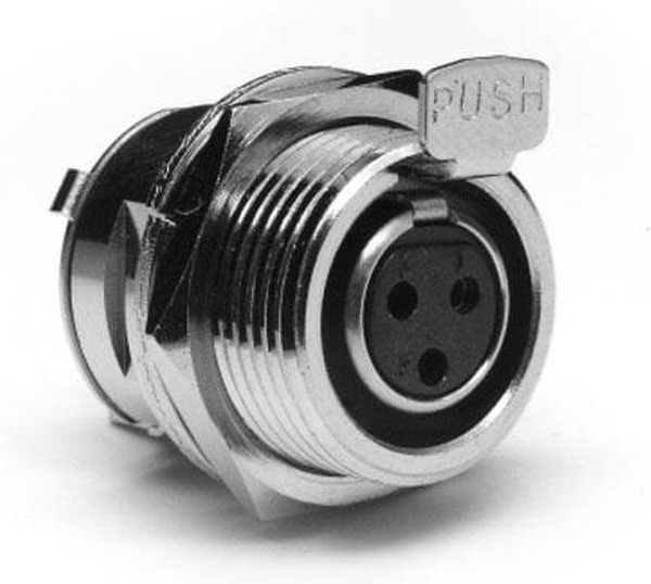 AG6FCE, Гнездо; XLR mini; "мама"; PIN: 6; пайка; 1,2А; 0,38мм2