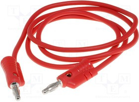 PPOM-38/R, Измерительный провод, 60ВDC, Дл: 0,9м, красный