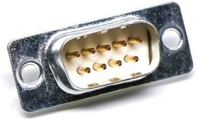 DE9PTIII, D-Sub Standard Connectors DSUB 9M SOD GF TIN