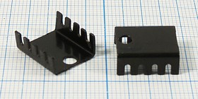 Охладитель тип A03, черный, 15x14x6мм, материал Al, 718B; №4414 охладитель 15x 14x 6\A03\\Al\чер\718