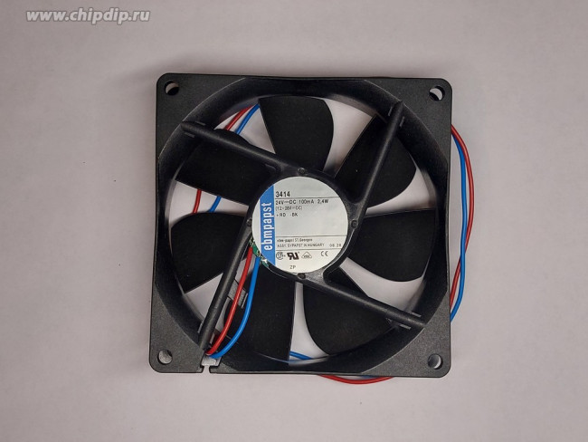 Вентилятор Ebmpapst 3414 24V 100mA 2.4W 92x25 2pin
