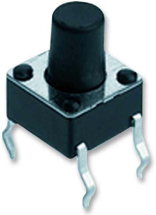 1301.9307, Микропереключатель TACT, SPST-NO, Пол: 2, 0,05A/12ВDC, THT, нет