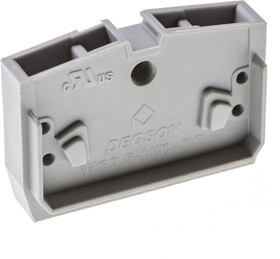 WS2.5-MID-CO-01P-11-00AH, 2-пров. центральная клемма, 0,08-2,5 мм2, серая