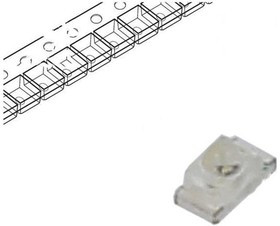 SR190AC-2BJ, LED; SMD; 0603; amber; 200?400mcd; 1.6x0.8x0.95mm; 35°; 1.6?2.4V