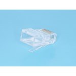 TPR-8P8C, Вилка RJ-45, 8P8C для круглого многожильного кабеля TPR-8P8C, Вилка RJ-45, 8P8C для круглого многожильного кабеля