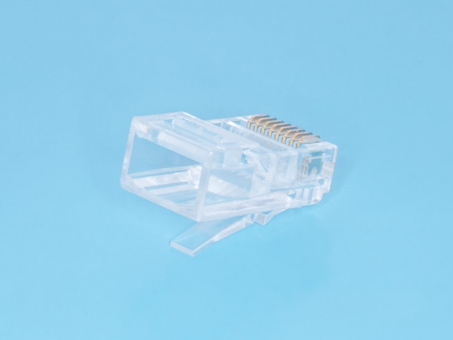 TPR-8P8C, Вилка RJ-45, 8P8C для круглого многожильного кабеля TPR-8P8C, Вилка RJ-45, 8P8C для круглого многожильного кабеля