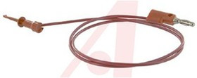 BU-1420-A-24-2, 4 mm Test lead With Spring Test Probe Male, 300V, 5A, 0.6m Lead Length