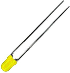 L-937YYD, 2.5 V Yellow LED 3mm Through Hole, L-937YYD