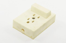 Разъем телефонный розетка, контакты 4C, розетка наружная, черный, РТШ-4