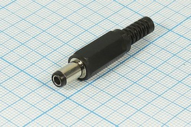 Разъём питания, штекер; №9989 штек пит DC 5,5d2,8x 9\2C\\каб\пл хвост\