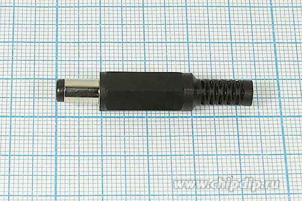 Разъём питания, штекер; №9989 штек пит DC 5,5d2,8x 9\2C\\каб\пл хвост\