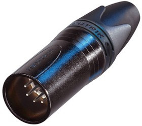 NC7MXX-BAG, XLR Connectors 7P MALE BLACK HOUSE SILVER CONTACTS