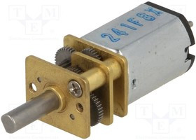 POLOLU-2384, Двигатель: DC, с редуктором, Medium Power, 6ВDC, 670мА, 249: 1