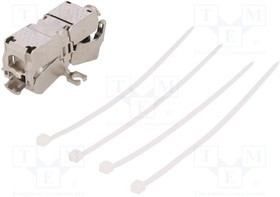 LOG-MP0041, Соединитель, Кат: 6a, на провод, прямой