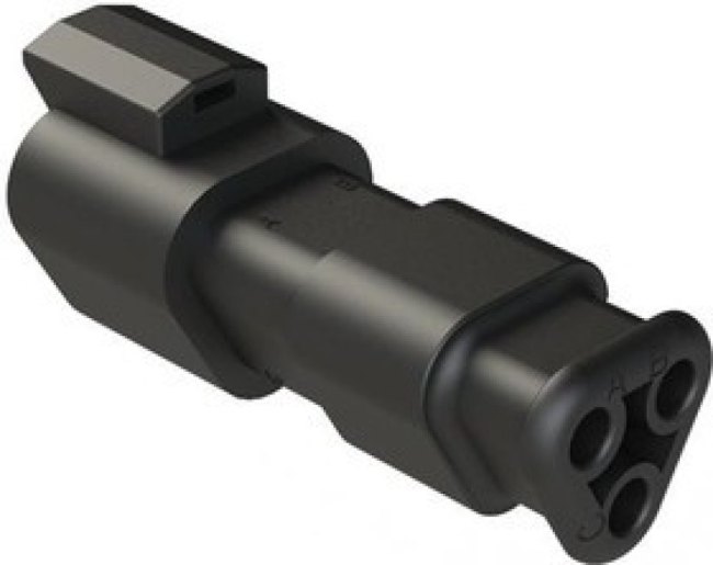AT04-3P-SR02BLK, Automotive Connectors Recpt 3-Way RD Seal Strain Relief Black AT04-3P-SR02BLK, Automotive Connectors Recpt 3-Way RD Seal Strain Relief Black