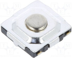 TVCU18015BPB, Микропереключатель TACT, Положения 2, 0,05A/12ВDC, SMT, OFF-(ON)