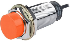 PRL30-15DP Индуктивный трёхпров. датчик в удлинённом корпусе 80мм М30 с индикатором и кабелем 2м, 15мм, PNP НО, 12-24VDC