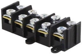 E.4005A, Клеммник, зажим под винт, 10мм2, 57А, Кол-во полюс: 5, клеммы: 10