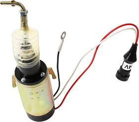 ЭМ 19-03, Клапан электромагнитный ГАЗ-3309 управления ТНВД 24V РОДИНА