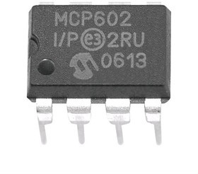 MCP602-I/P, Operational Amplifiers - Op Amps Dual 2.7V