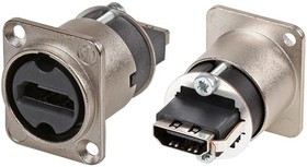 HDMI Feedthrough Adaptor, Female, 1 Contacts