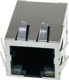 KLU1T516-43-LF (LU1T516-43), Разъем RJ-45 + трансформатор + светодиоды - в одном корпусе KLU1T516-43-LF (LU1T516-43), Разъем RJ-45 + трансформатор + светодиоды - в одном корпусе