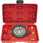 ER-86307, Тестер давления топлива и вакуума в наборе с резьбовыми адаптерами 9 предметов в кейсе ЭВР