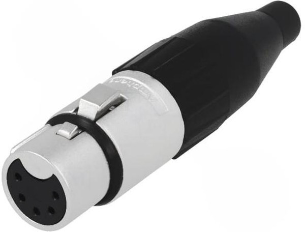 AC5FJ, Amphenol Cable Mount XLR Connector, Female, 133 V ac, 5 Way, Tin Plating AC5FJ, Amphenol Cable Mount XLR Connector, Female, 133 V ac, 5 Way, Tin Plating