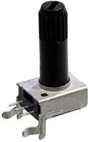 WH9011-X B10K H=6.5 25MM, переменный резистор 10кОм (R-0901N-A10K, H-6.5,L-25KQ)