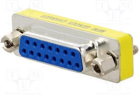 DMGC-1515-MF, Переходник: адаптер; D-Sub 15pin "папа",D-Sub 15pin "мама"