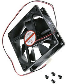 EC9225HH12BP, Вентилятор охлаждения осевой 92х92х25 12В 3000 об/мин PWM 4pin