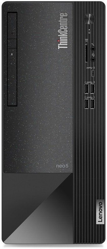 ПК Lenovo ThinkCentre Neo 50t MT i5 12400 (2.5) 8Gb SSD256Gb UHDG 730 DVDRW CR noOS GbitEth WiFi BT 260W kbNORUS мышь клавиатура черный (11S