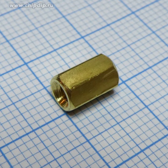 PCHSS- 8, стойка для печатной платы латунная М3 шестигранная (L-KLS8-DBK-M3-E4.7-L08) PCHSS- 8, стойка для печатной платы латунная М3 шестигранная (L-KLS8-DBK-M3-E4.7-L08)