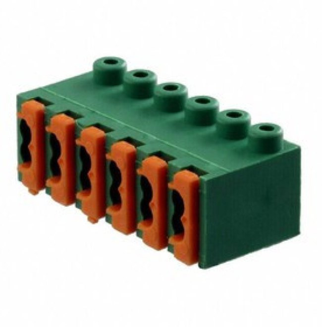 1913963, Pluggable Terminal Blocks 6 Pos 3.5mm pitch Plug 26-20AWG Spring