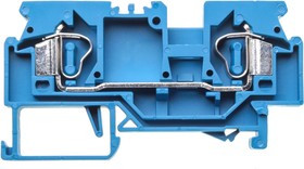 WS6-01P-12-00AH, 2-пров. проходная клемма, 0,2 - 6 мм2, Ex i, синяя