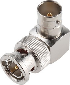 J01005A1237, Right Angle 75 RF Adapter BNC Plug to BNC Socket 4GHz
