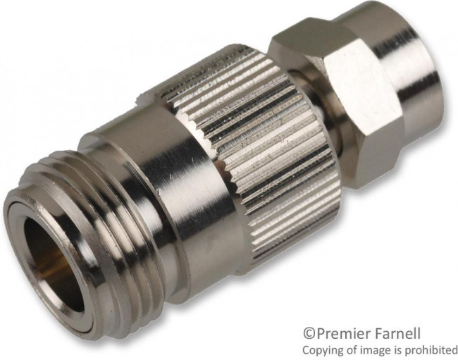 242152, Conn Type N-Type F Adapter 0Hz to 2GHz 50Ohm ST F/PL Gold