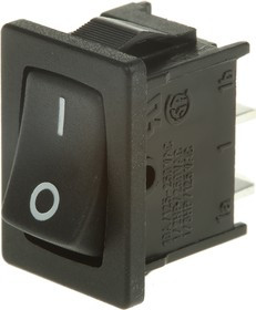 A111311210000, SPST, On-None-Off Rocker Switch Panel Mount