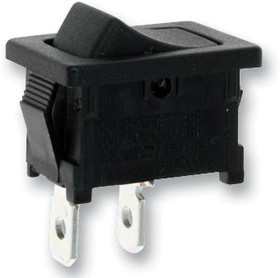 PRASA1-16F-BB000, Клавишный переключатель, Выкл.-Вкл., SPST, Без Подсветки, Панель, Черный, Серия PR