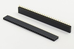 Разъем PBS-1x30 розетка, шаг P2.54, контакты 30P, h-8.4, монтаж на плату