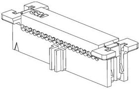 45112-010030, Headers &amp; Wire Housings 12P, .050" Pitch Skt POL,NoLatch, 30 Au