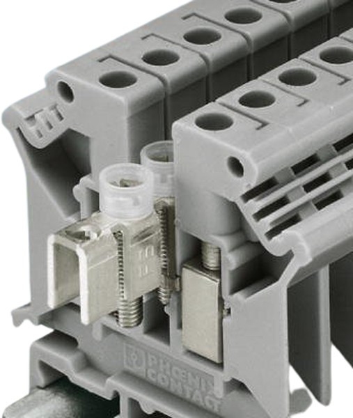 3005073, UK 10 N Series Grey DIN Rail Terminal Block, 0.5 10mm², Single-Level, Screw Termination, ATEX 3005073, UK 10 N Series Grey DIN Rail Terminal Block, 0.5 10mm², Single-Level, Screw Termination, ATEX