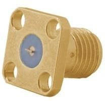 23_SMA-50-0-2/111_NE, RF Connectors / Coaxial Connectors SMA straight flange receptacle jack(f)