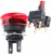A165E-LS-24D-02, Switch Emergency Stop N.C. DPST Mushroom Button 5A 250VAC 30VDC 14.7N Solder Panel Mount