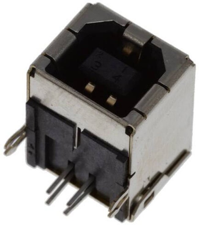 61729-1011RLF, USB Connectors 4P R/A RECEPTACLE STYLE B 61729-1011RLF, USB Connectors 4P R/A RECEPTACLE STYLE B