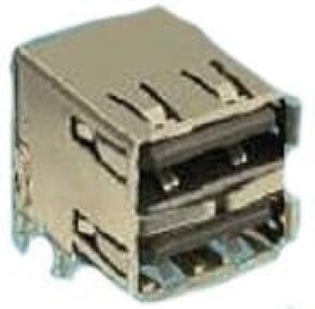 72309-8034BLF, Conn USB 2.0 Type A RCP 4/4 POS 2mm/2.5mm Solder RA Thru-Hole 8 Terminal 2 Port Tube 72309-8034BLF, Conn USB 2.0 Type A RCP 4/4 POS 2mm/2.5mm Solder RA Thru-Hole 8 Terminal 2 Port Tube
