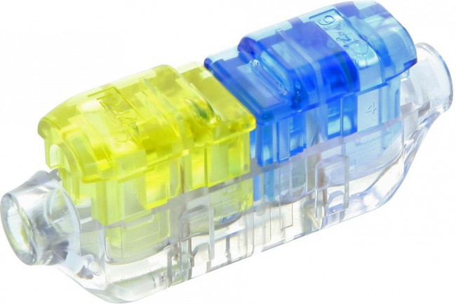 2213600-1, Быстрый соединитель, CoolSplice, IDC, синий,желтый, IP68