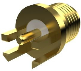 EMPCB.SMAFSTJ.F.HT, RF Connector, SMA, Brass, Socket, Straight, 50Ohm, Soldering