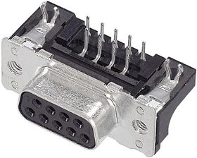 09661516533, D-Sub Standard Connectors DSUB SV FE SSDP STR 09P PL2 GC SLK M3